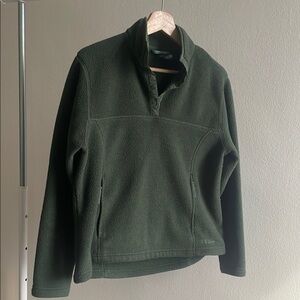 L.L. Bean Vintage Green Fleece Jacket